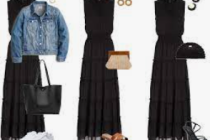 How to wear a black dress, look good